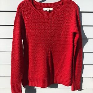 Red LOFT Sweater